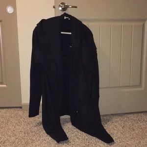 Men’s distressed hoodie cardigan